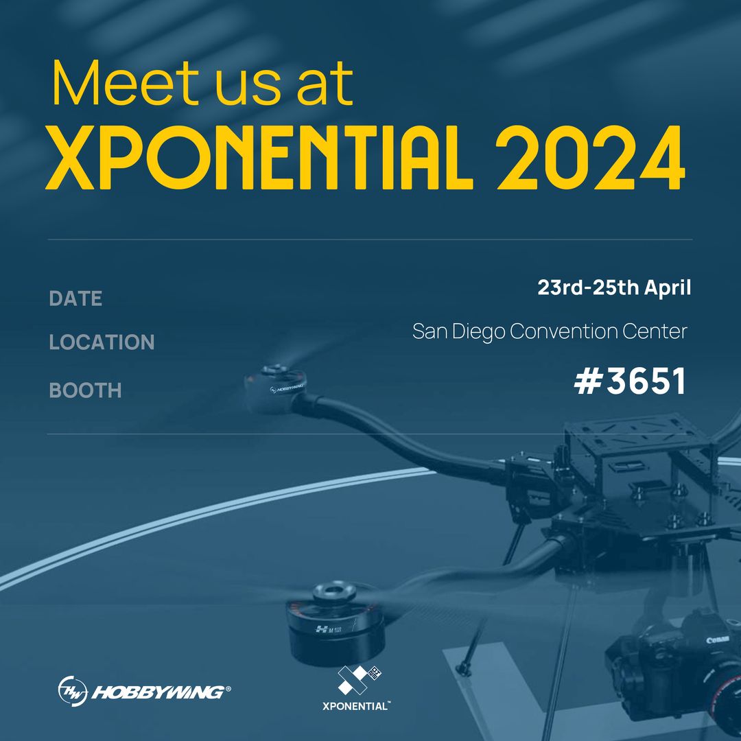 HOBBYWING to Showcase Latest Technological Innovations at XPONENTIAL UAV Event in San Diego