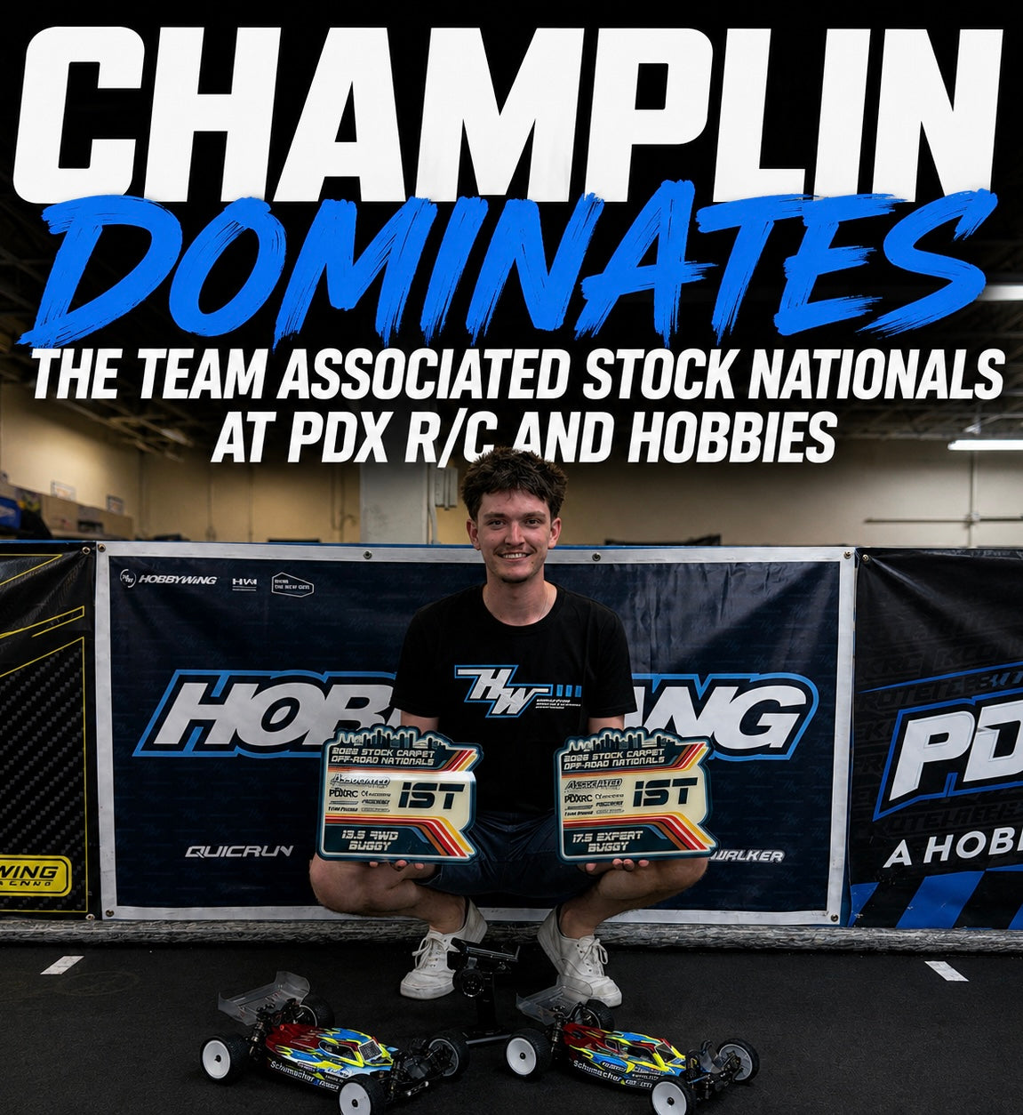 HOBBYWING NEWS : Champlin Dominates the Team Associated Stock Nationals