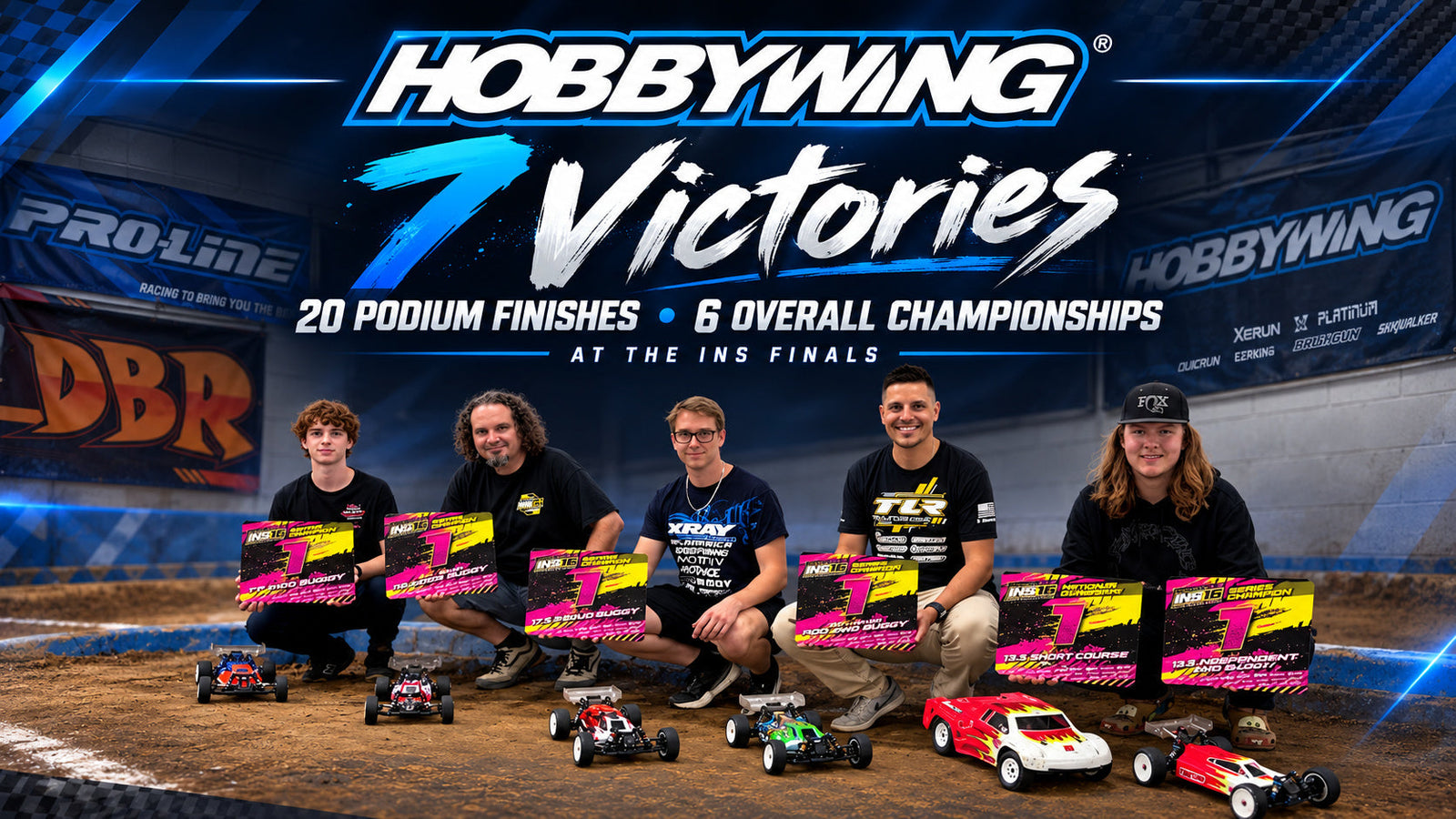 HOBBYWING Celebrates 7 Victories, 20 Podium Finishes, and 6 Series Championships at the 2026 JConcepts INS Finals