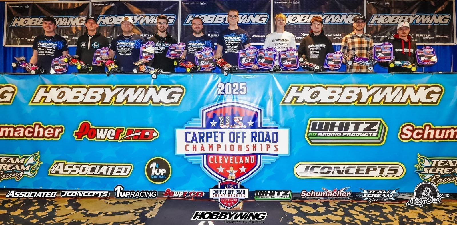 NEWS: HOBBYWING Wins! 2025 US Carpet Offroad Champs!