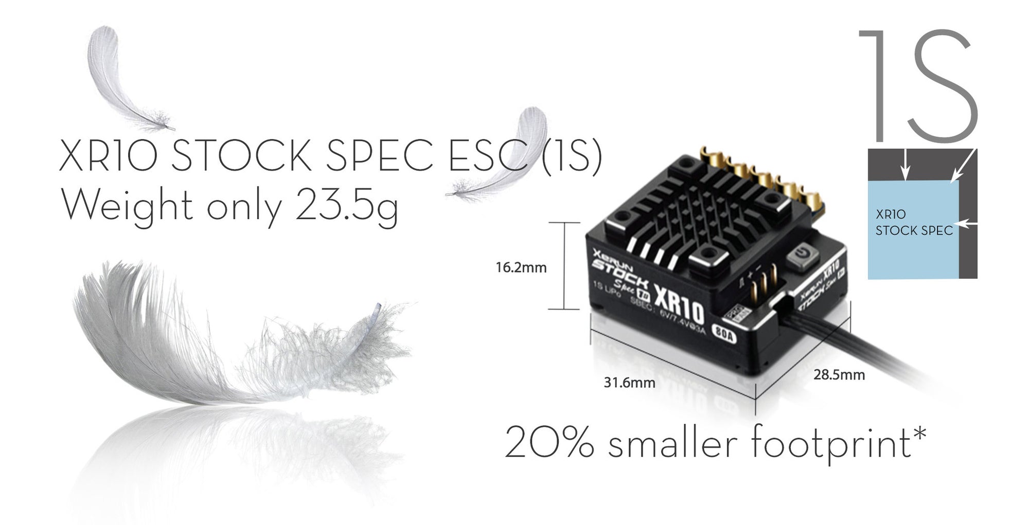 XR10 STOCK spec ESC (1S)