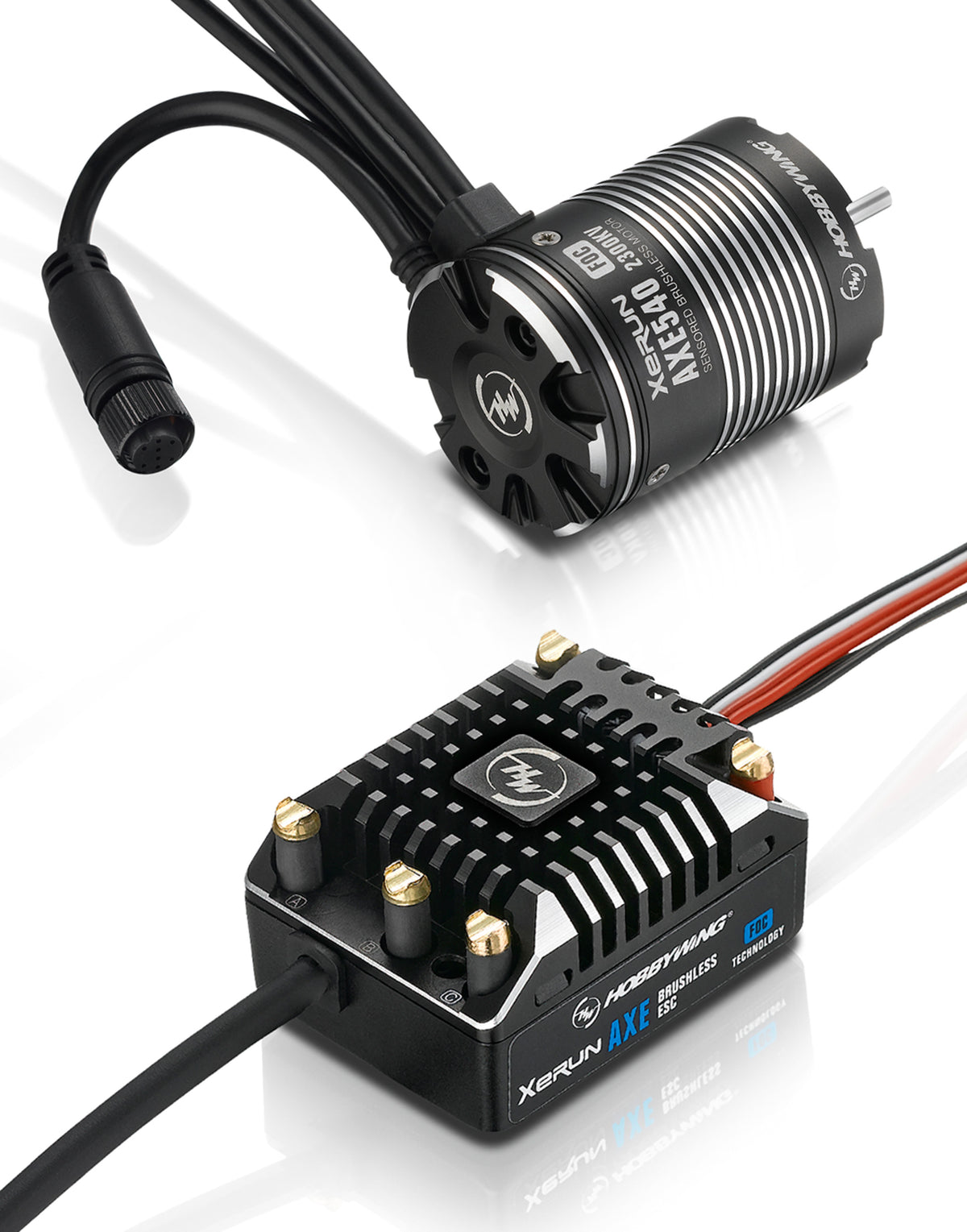 esc モーター　xerun axe R2　2100kv　クローラー XERUN AXE FOC Motor for 1/10 Rock Crawler - HOBBYWING North