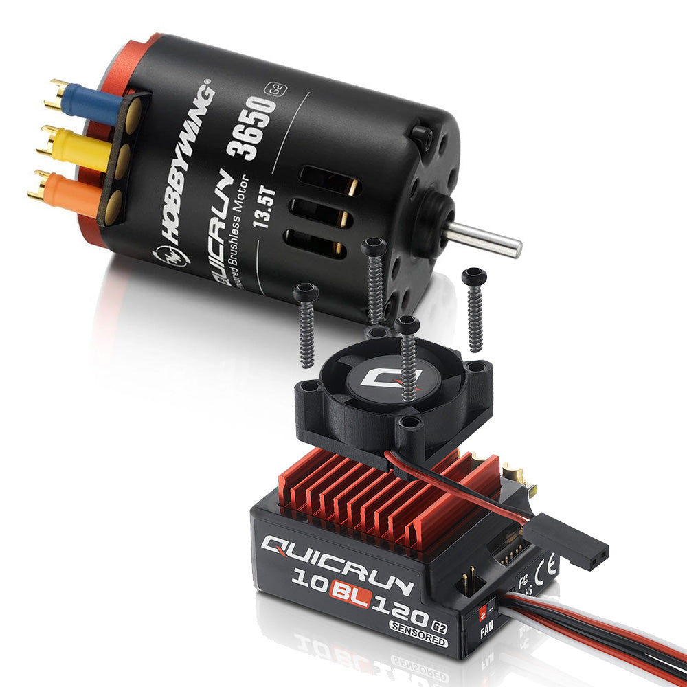 QUICRUN 10BL120 Sensored G2 COMBO - HOBBYWING North America