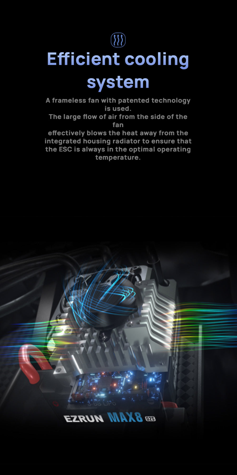 EzRun MAX8 G2S system - Bluetooth™ - HOBBYWING North America