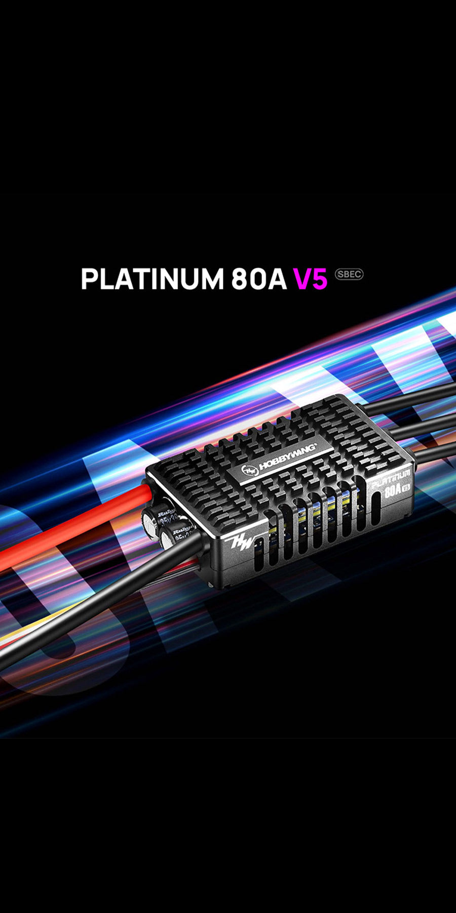 Hobbywing Platinum 80A V5 ESC – HWI30203201 – Nuovo - Foto 3