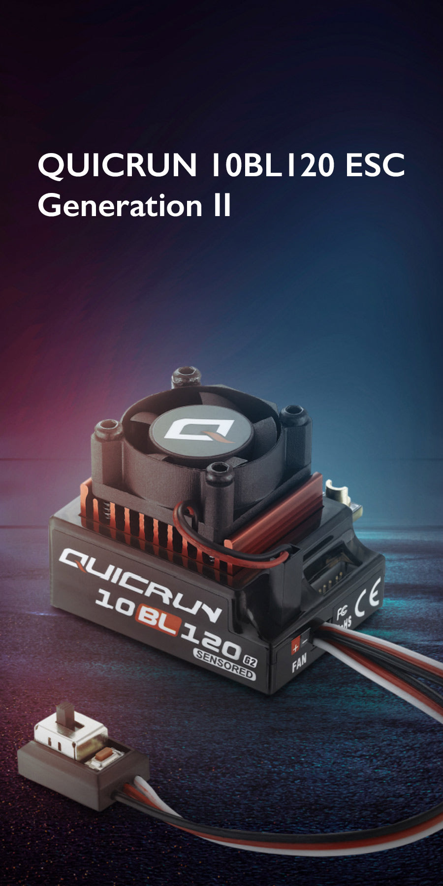 Hobbywing QuicRun 10BL120 G2 ESC/3660SL Motor Combo (3700kV - Foto 5