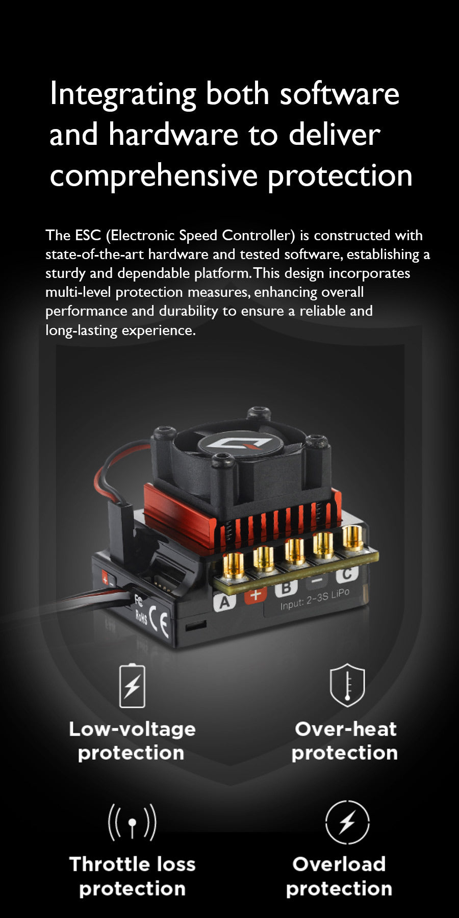 Variador Hobbywing QUICRUN 10BL120 120A G2 Brushless Sensored Variador Hobbywing QUICRUN 10BL120 120A G2 Brushless Sensored