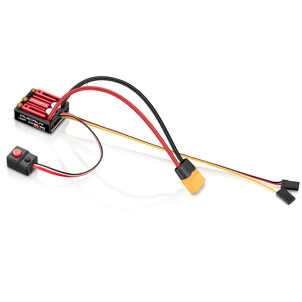 Lubosi QuicRun WP 880 Waterproof ESC — Dual Brushed Motor Speed Controller For 1/8 RC Cars
