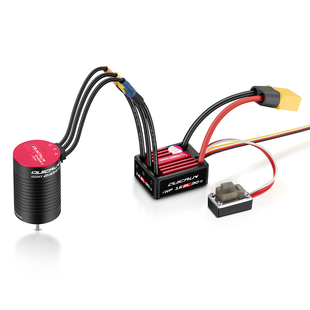 Combo HW QUICRUN Combo HOBBYWING QUICRUN 16BL30 G2 + Motor 2435SL 4500KV, ESC Con Tecnología De Libre Rueda Y Protección IP67, Ideal Para Coches RC Combo HW QUICRUN Combo HOBBYWING QUICRUN 16BL30 G2 + Motor 2435SL 4500KV, ESC Con Tecnología De Libre Rueda Y Protección IP67, Ideal Para Coches RC
