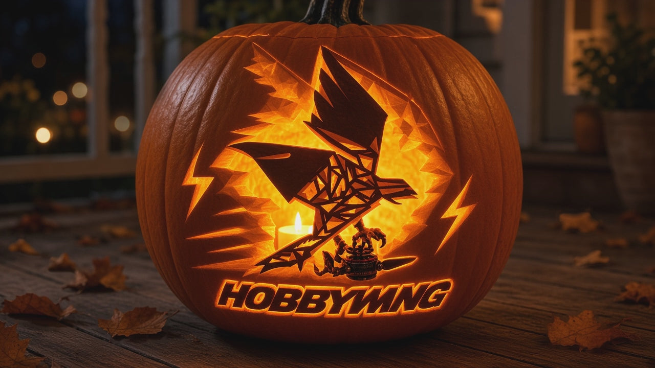 Halloween pumpkin candle loop