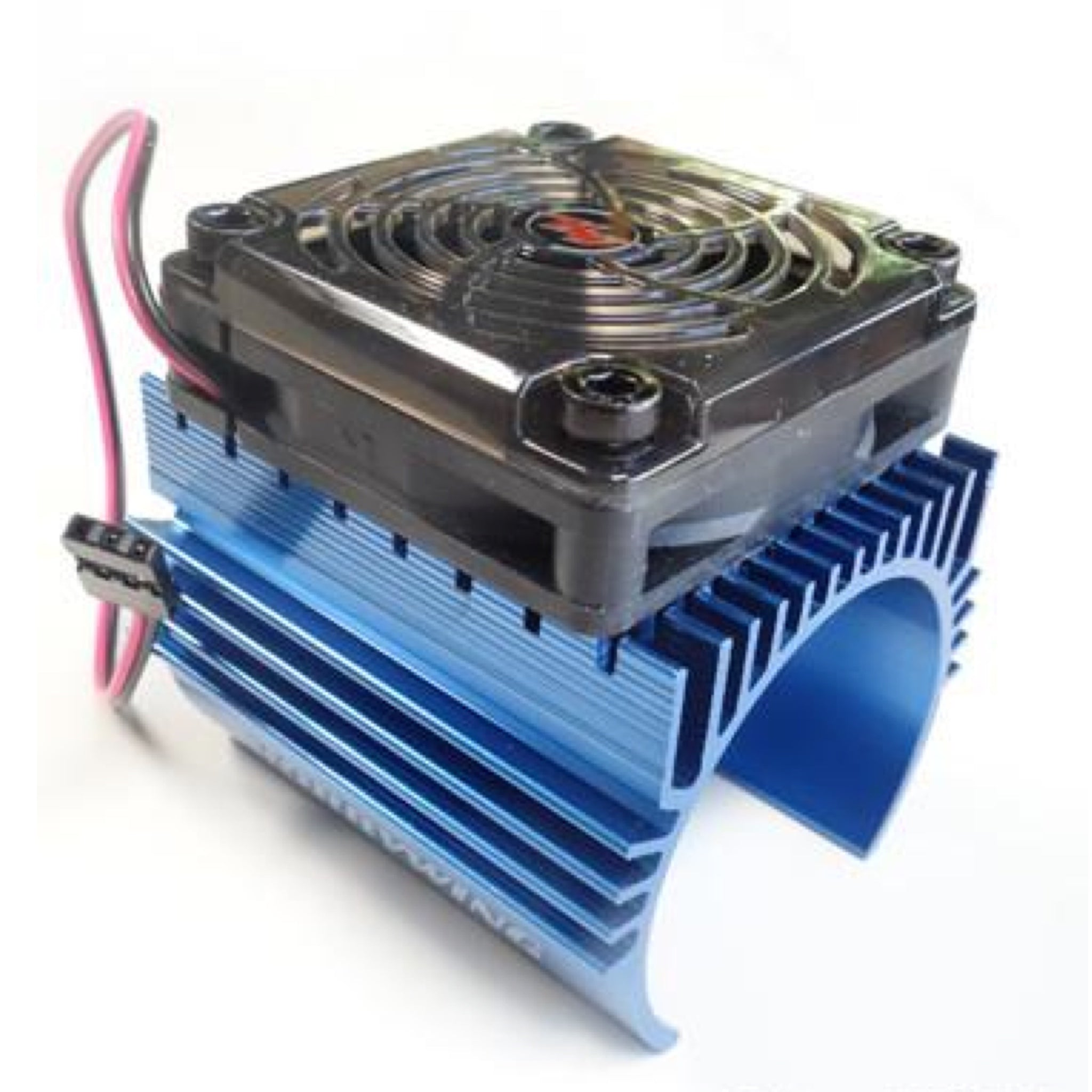 thumbnail image 2 of Hobbywing Ezrun 5V C4 Cooling Fan & 44 X 65mm Motor Heat Sink System RC Motor Fan For 1/8 Car#86080130 Blue,Get Funshobby Decal 2 of 14